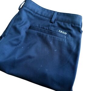 IZOD Golf Men's Black‎ Slim Fit Performance Pants 40x30